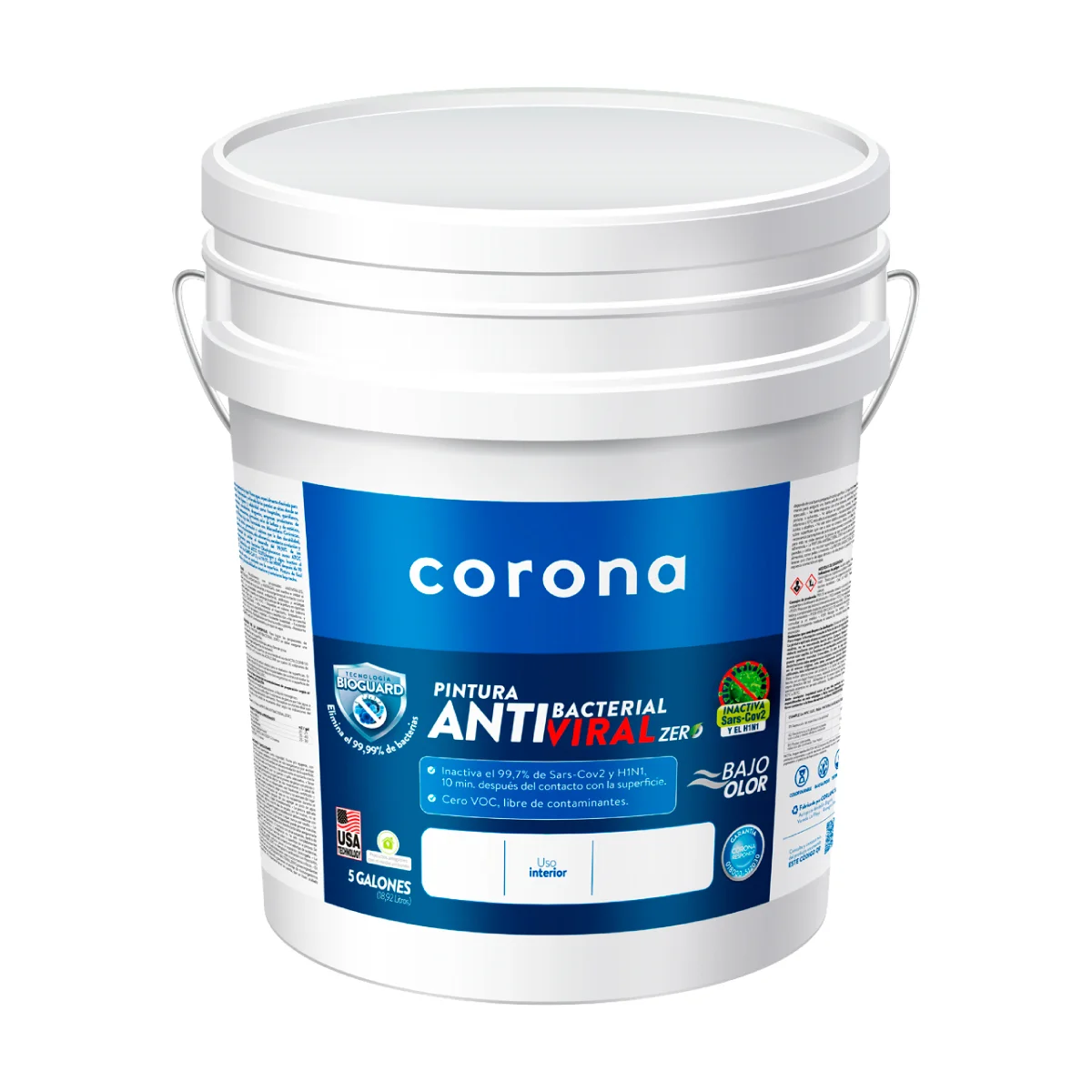 Pintura antibacterial zero