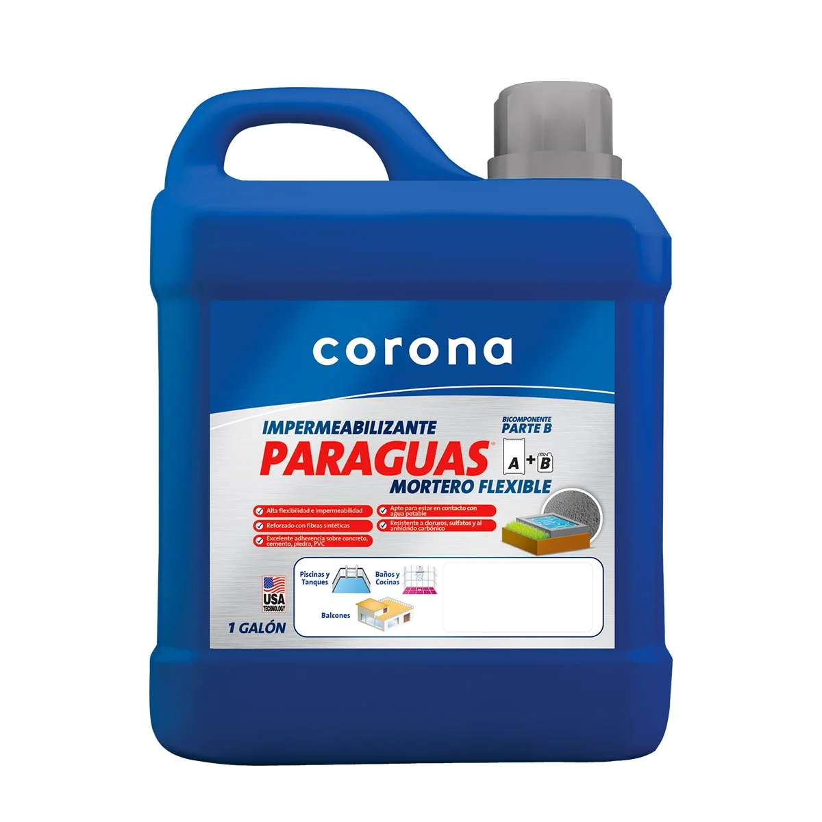 Mortero flexible paraguas